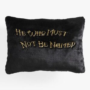 Pottery Barn Teen Harry Potter "He Who Must Not‎ Be Named" Pillow 12x16" NWT